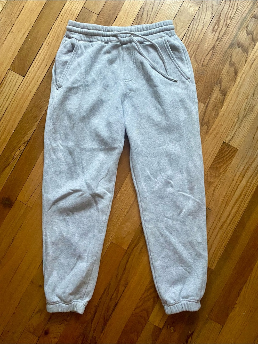 Hollister Light Heather Gray Women's Fleece Joggers